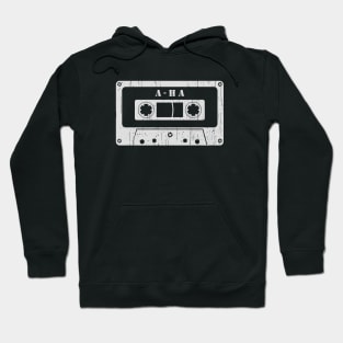 A ha - Vintage Cassette White Hoodie